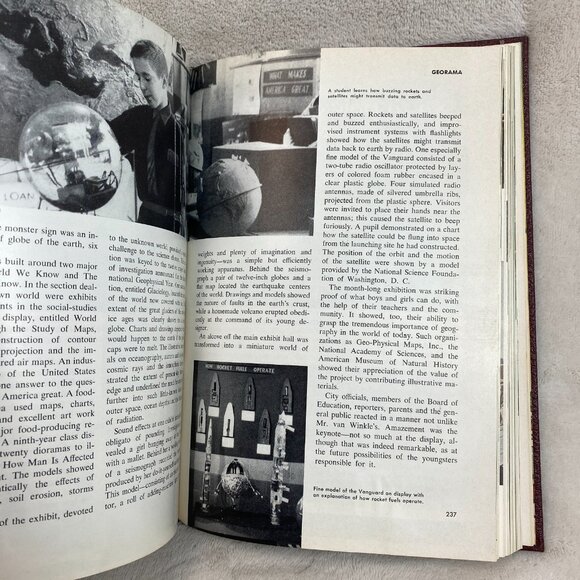 Vintage 1959 The Book of Knowledge Annual Adult Owned The Grolier Society - Picture 8 of 11